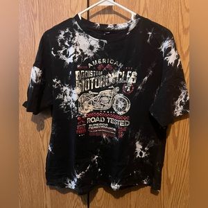 Bleach dyed T-shirt